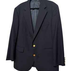 Vintage Polo University Club Ralph Lauren Blazer with Gold 44R Buttons 2-Button